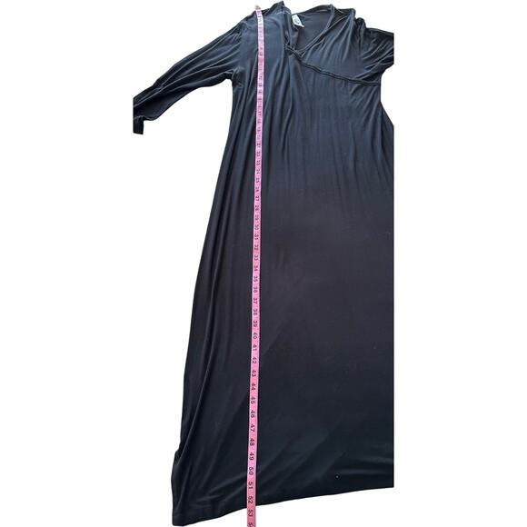 HALEY CROSSOVER FRONT 3/4
SLEEVE BAMBOO NIGHTGOWN - XL - Black - Picture 10 of 12